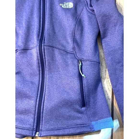 The North Face Women Agave Purple Full Zip Fleece Lined Jacket Size S/P - Picture 4 of 10